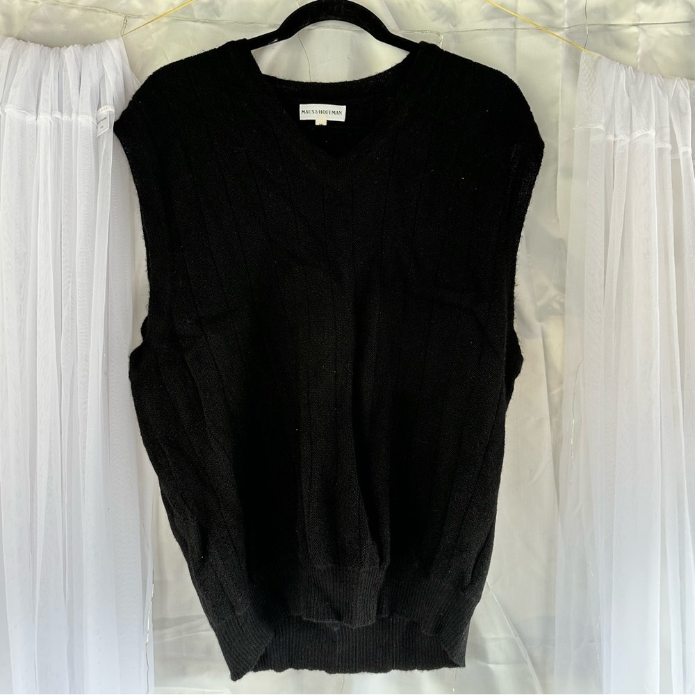 Vintage Black Sweater Vest